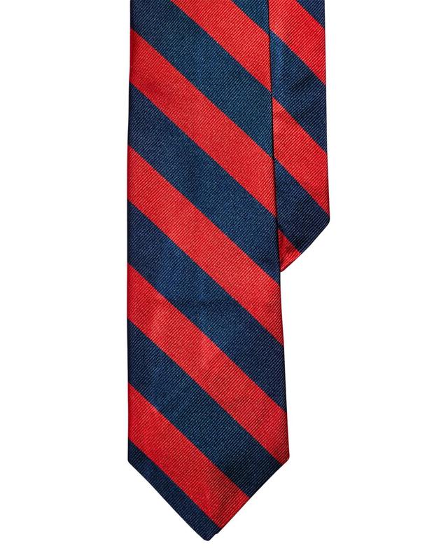 Polo Ralph Lauren Mens Striped Silk Tie - Navy Product Image