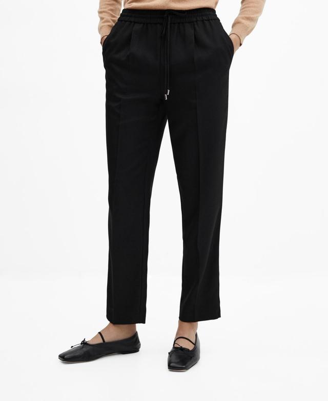 MANGO Cuffed Seam Detail Lounge Pants Product Image