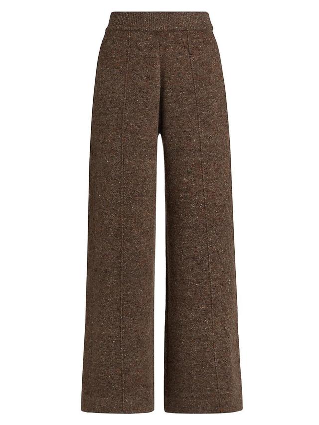 Womens Wool-Cashmere Wide-Leg Pants Product Image