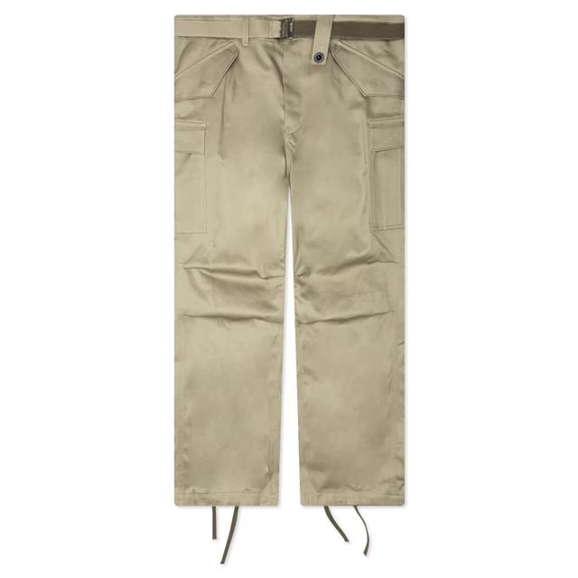 Cotton Chino Pants - Beige Male Product Image