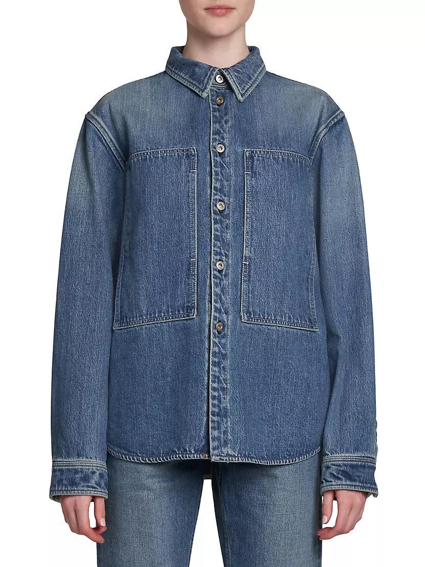 Relaxed Fit Denim Shirt Product Image