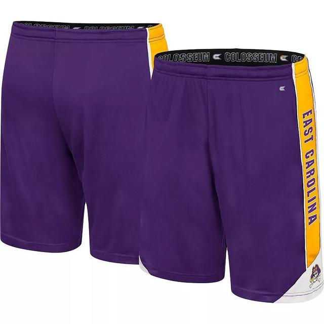 Mens Colosseum Purple ECU Pirates Haller Shorts Product Image