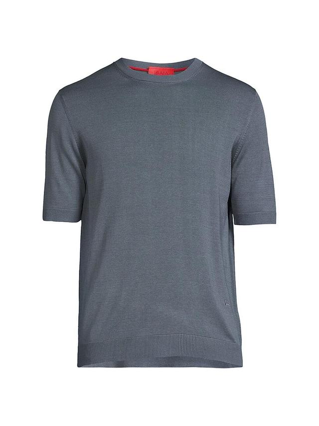 Mens Opacum Short-Sleeve Silk Knit T-Shirt Product Image