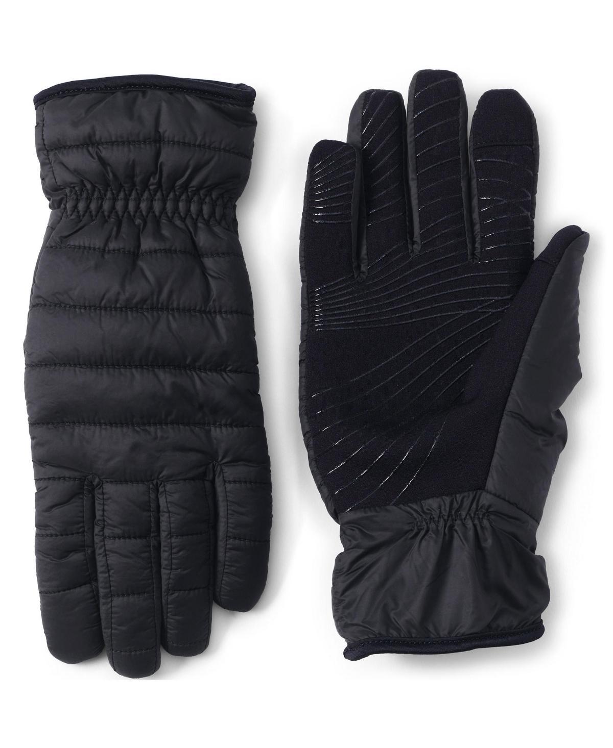 Lands End Womens Ultra Lightweight Ez Touch Screen Quilted Gloves Product Image