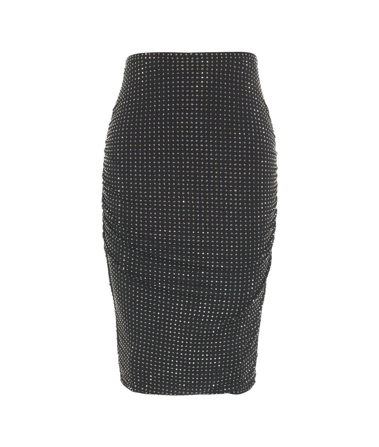 Jersey skirt with strass Product Image