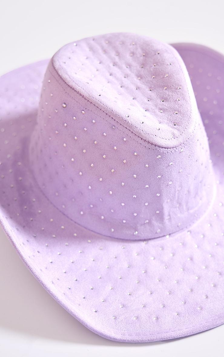 Purple Diamante Western Hat product image