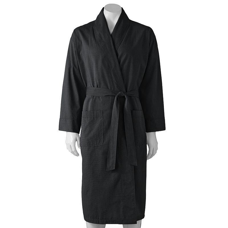 Mens Hanes(R) Ultimate(R) Plaid Woven Robe Product Image