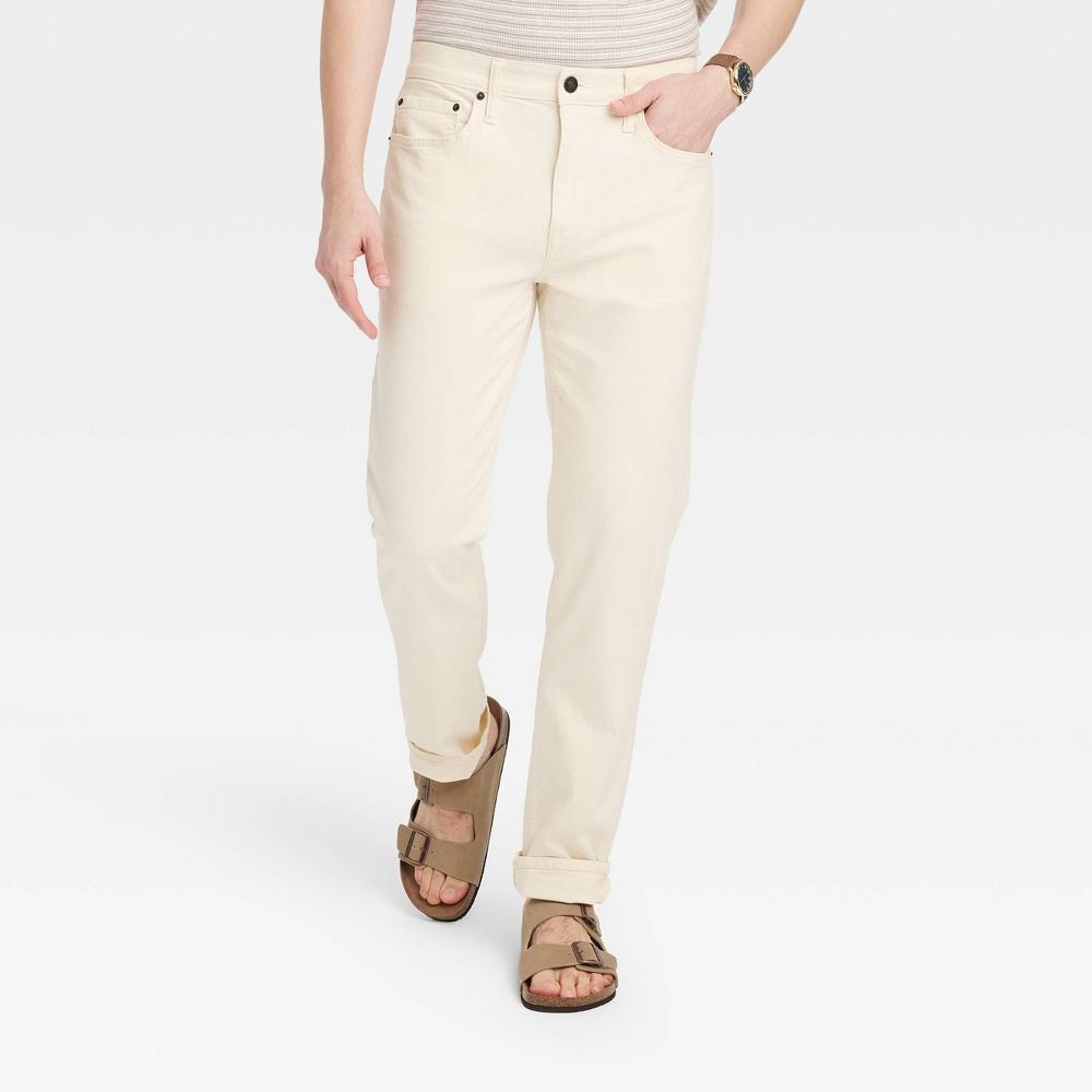 Mens Lightweight Colored Slim Fit Jeans - Goodfellow & Co Cottonwood 42x30 Product Image