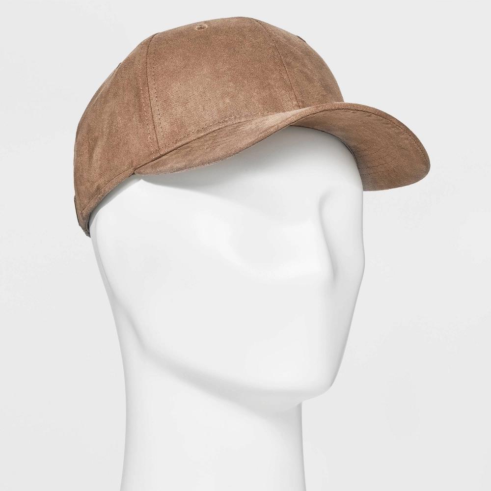 Mens Recycled Polyester 6 Panel Baseball Hat - Goodfellow & Co Khaki Product Image