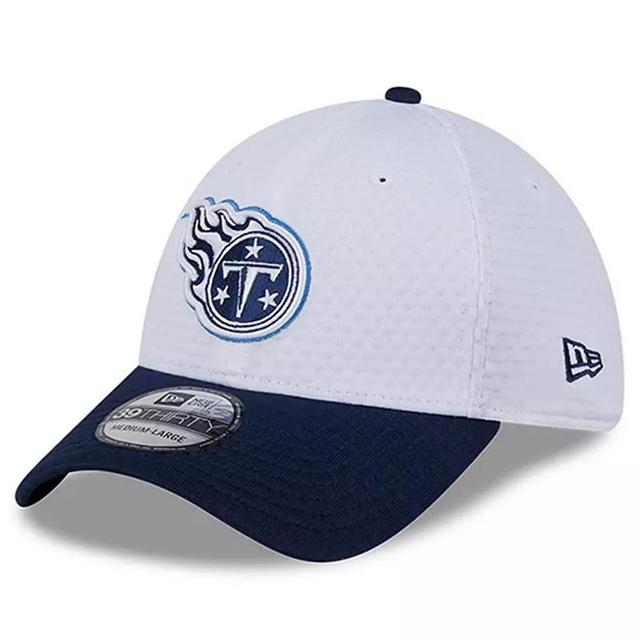 Mens New Era /Navy Tennessee Titans 2024 NFL Training Camp 39THIRTY Flex Hat Product Image