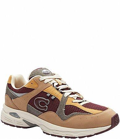 COACH Mens C301 Suede and Mesh Sneakers Product Image