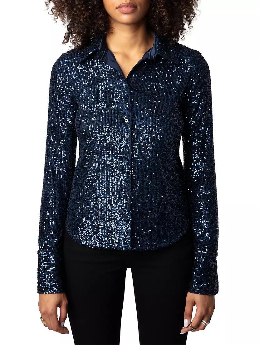 Tawny Sequined Shirt Product Image