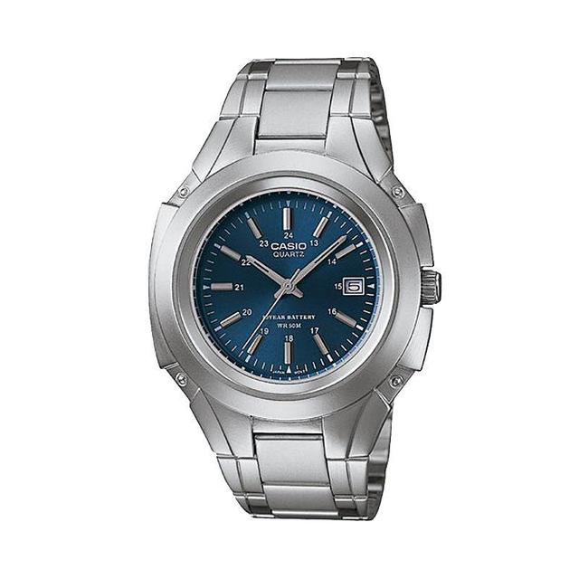 Casio Mens Stainless Steel 10-Year Battery Watch - MTP3050D-2AV, Silver Tone Product Image