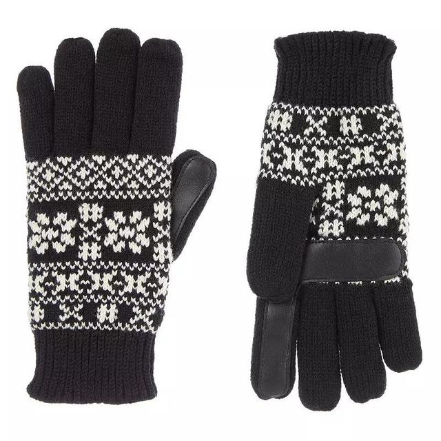 Womens isotoner Lined Water Repellant Fairisle Gloves Product Image