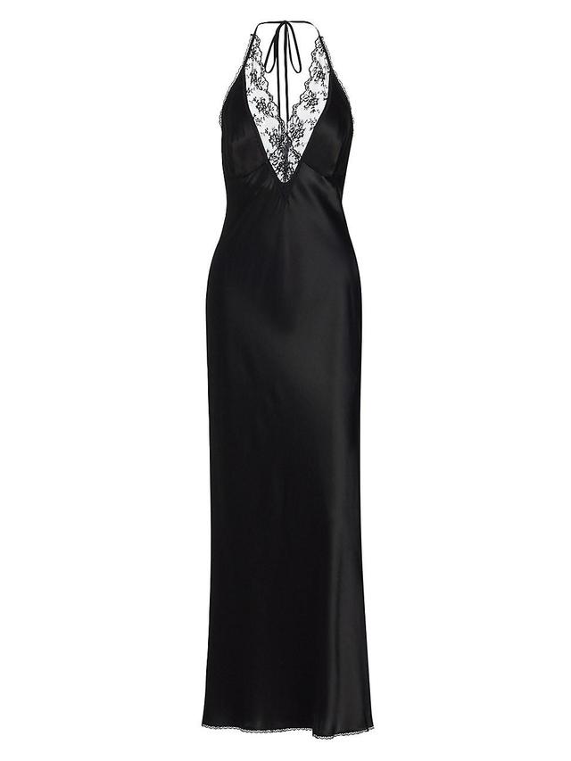 Womens Reflexin Aries Silk Halter Gown Product Image