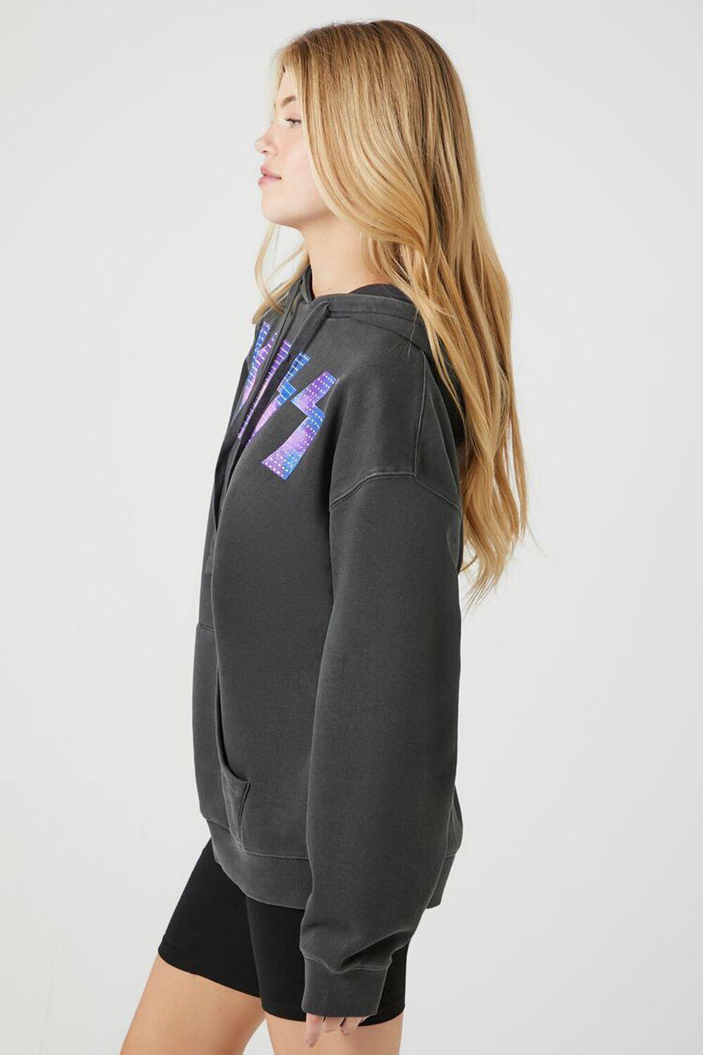 Rhinestone KISS Fleece Graphic Hoodie | Forever 21 Product Image