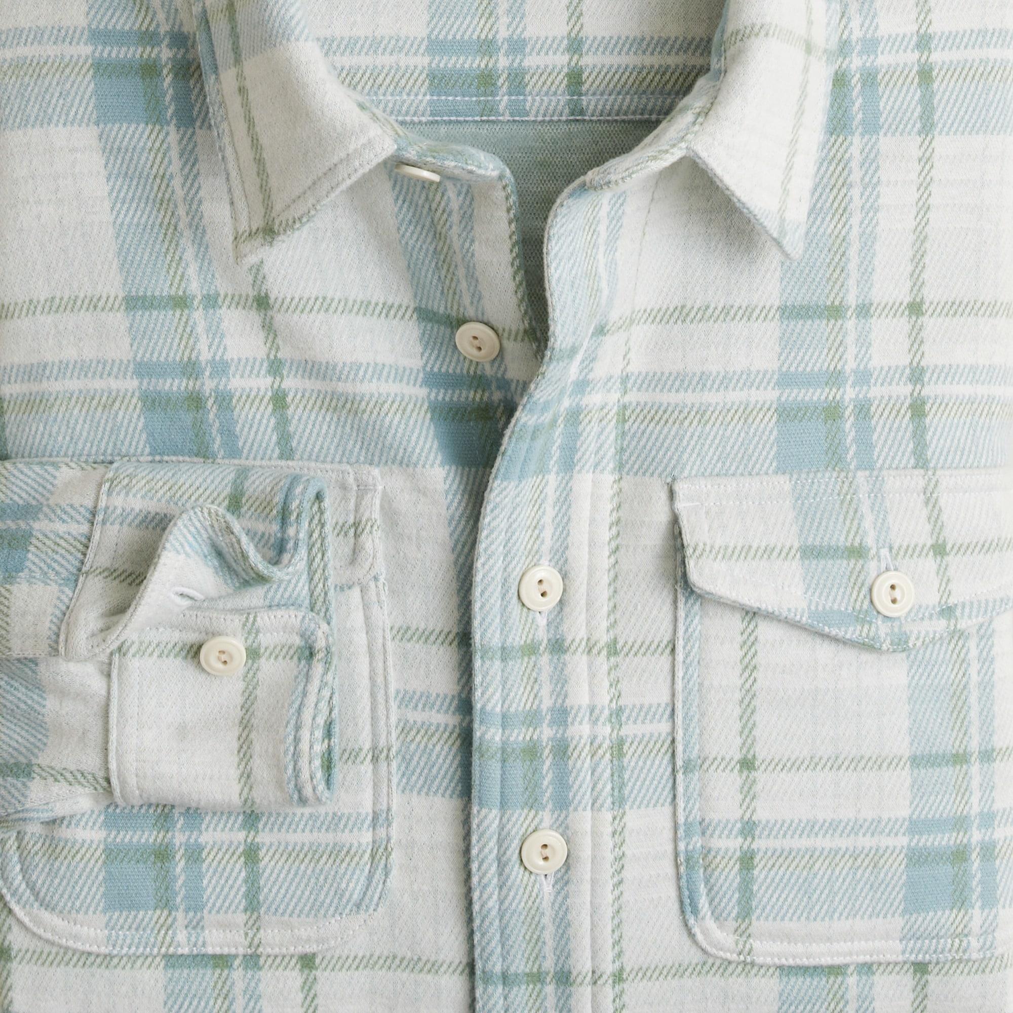 Seaboard soft-knit shirt in plaid Product Image