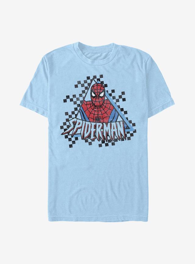 Marvel Spider-Man Spider Checkered T-Shirt Product Image