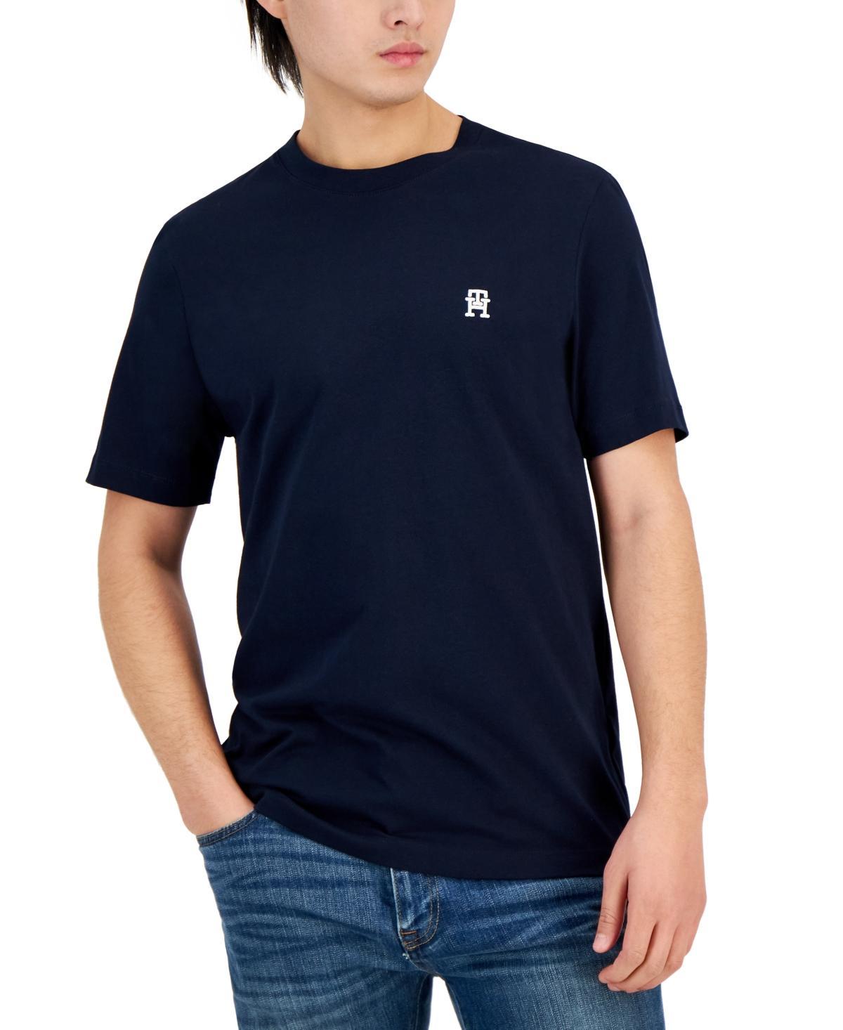 Tommy Hilfiger Mens Short Sleeve Crewneck Monogram T-Shirt Product Image