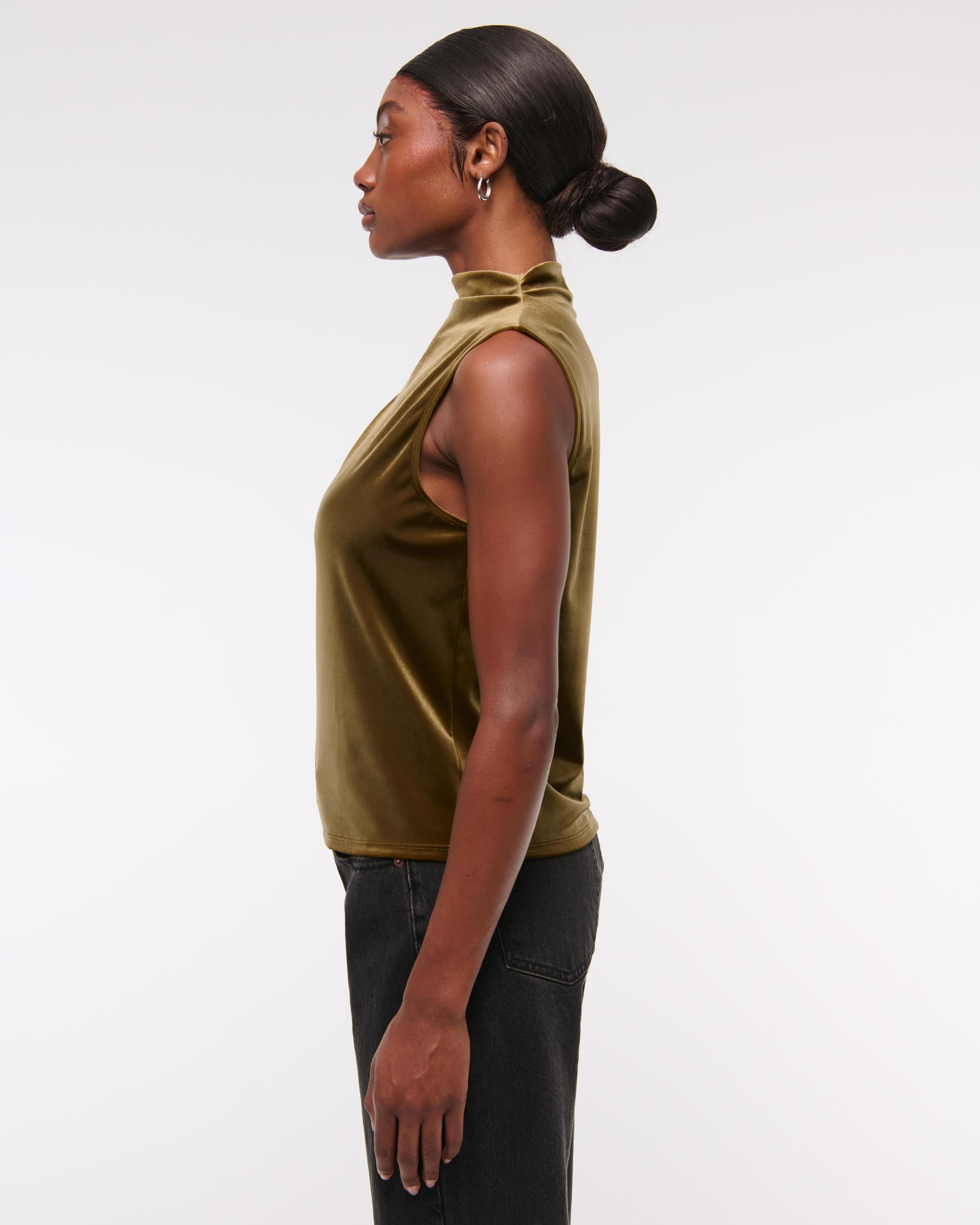 Sleeveless Grown-On Mockneck Top Product Image