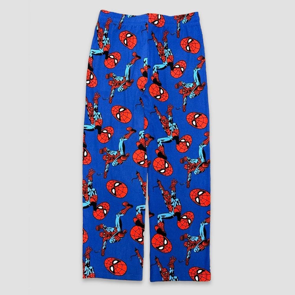 Men's Spider-Man Knit Pajama Pants - Royal Blue L Product Image