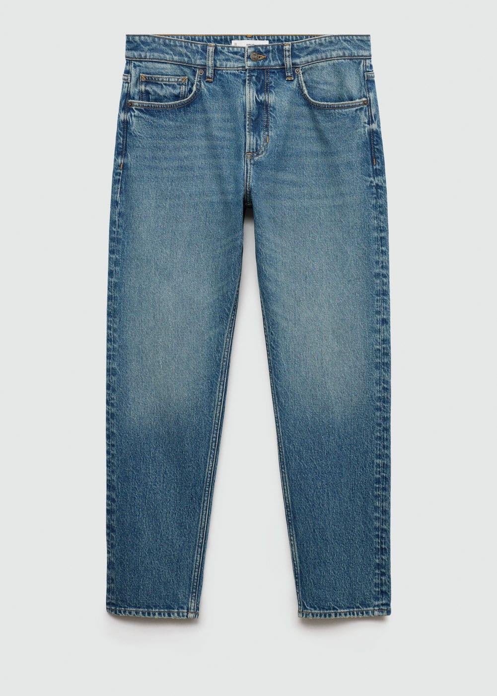 MANGO MAN - Ben tapered fit jeans medium blueMen Product Image