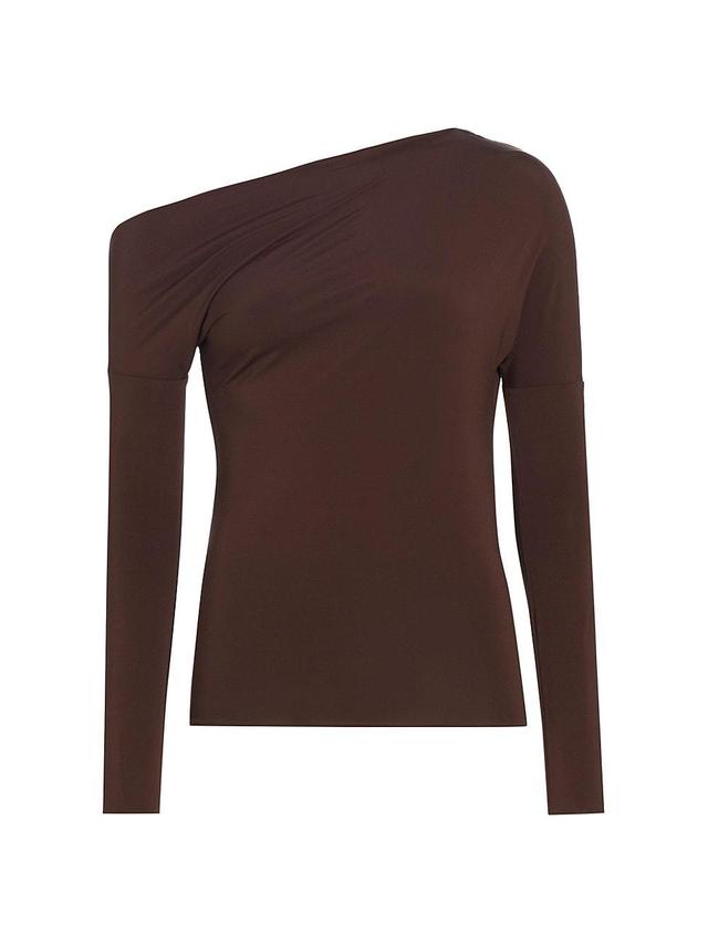 Womens Anya Asymmetric Long-Sleeve Top Product Image