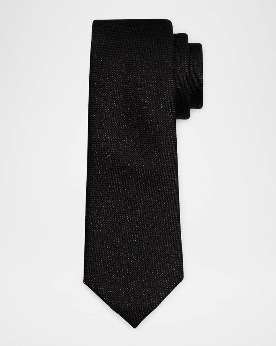 Men's Micro-Textured Silk-Blend Tie Product Image