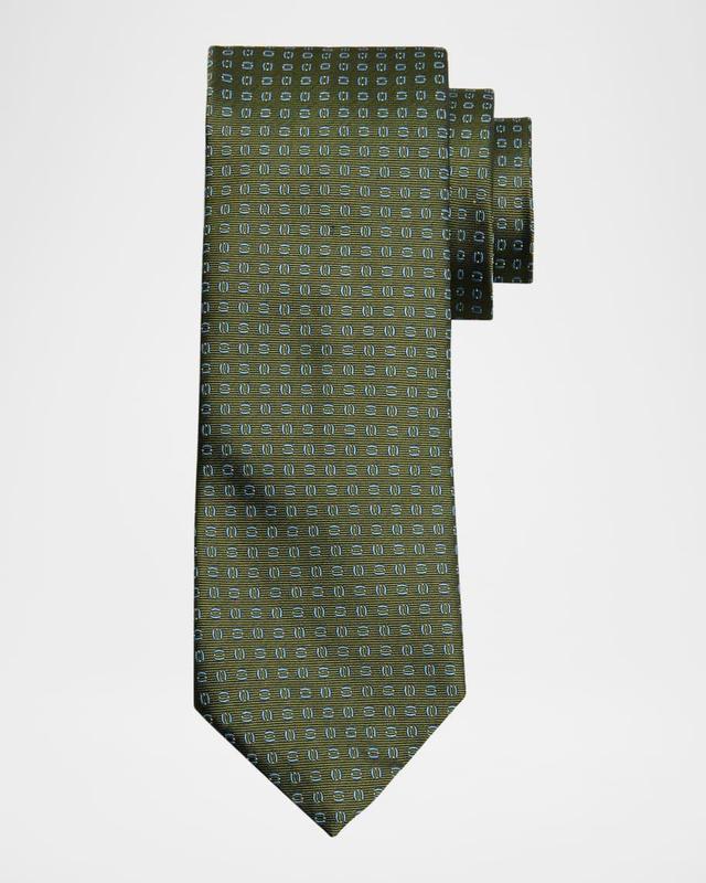 Men's Oval Patterned Tie Product Image