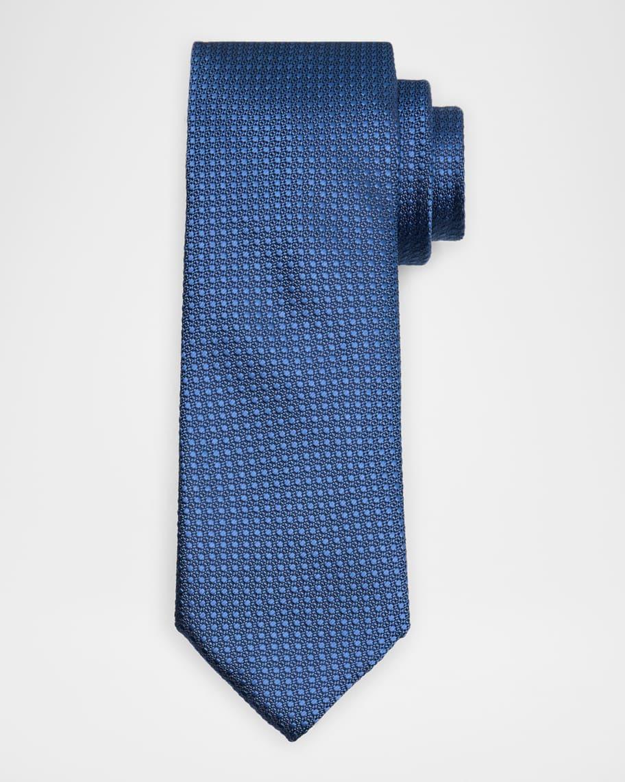 Men's Textured Dot Silk Tie Product Image