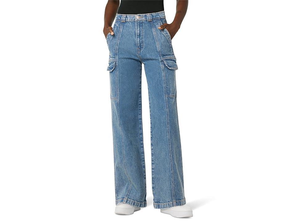 Hudson Jeans High Rise Wide Leg Cargo in Blue. - size 23 (also in 24, 27, 28, 29, 30, 31, 32) Product Image