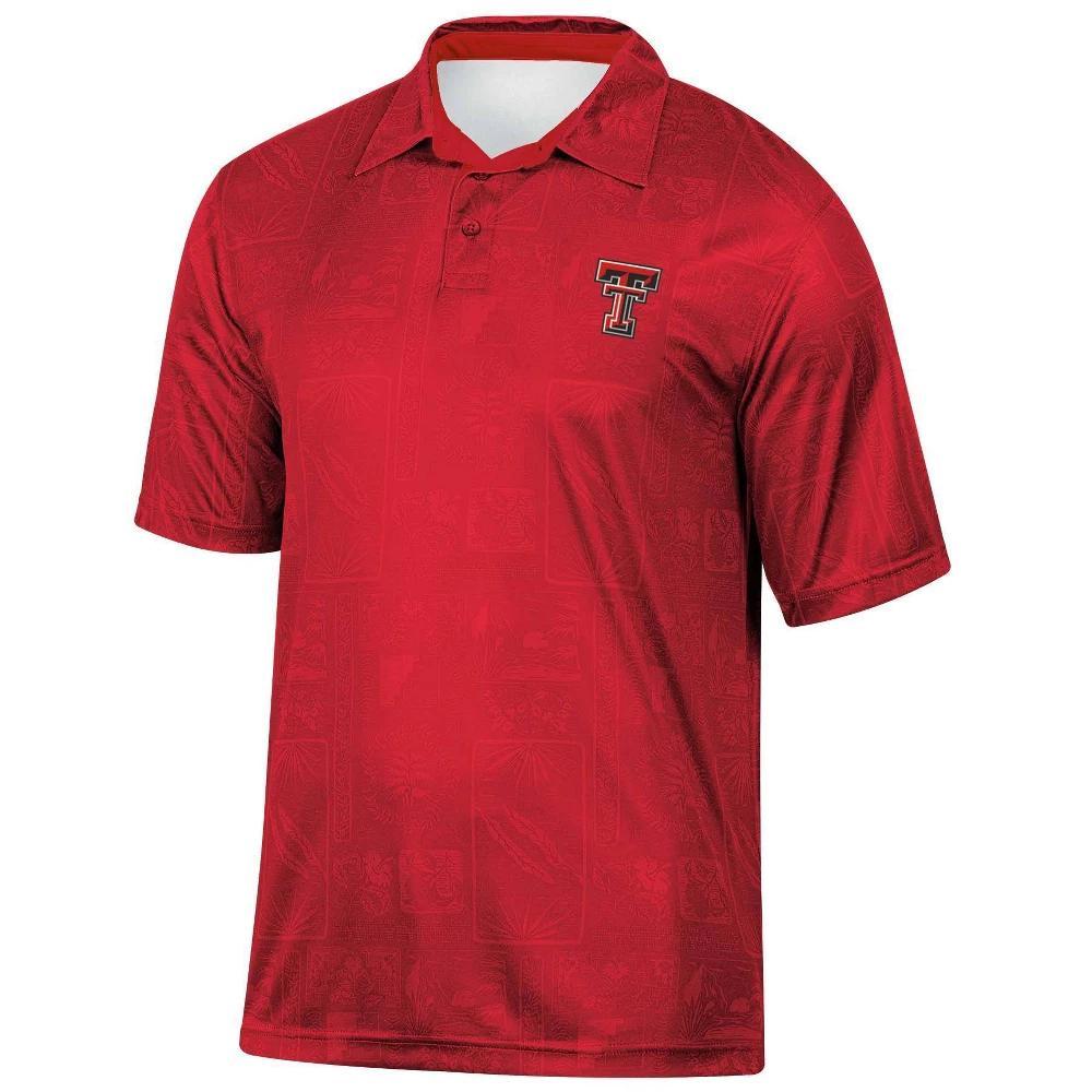 NCAA Texas Tech Red Raiders Mens Tropical Polo T-Shirt Product Image