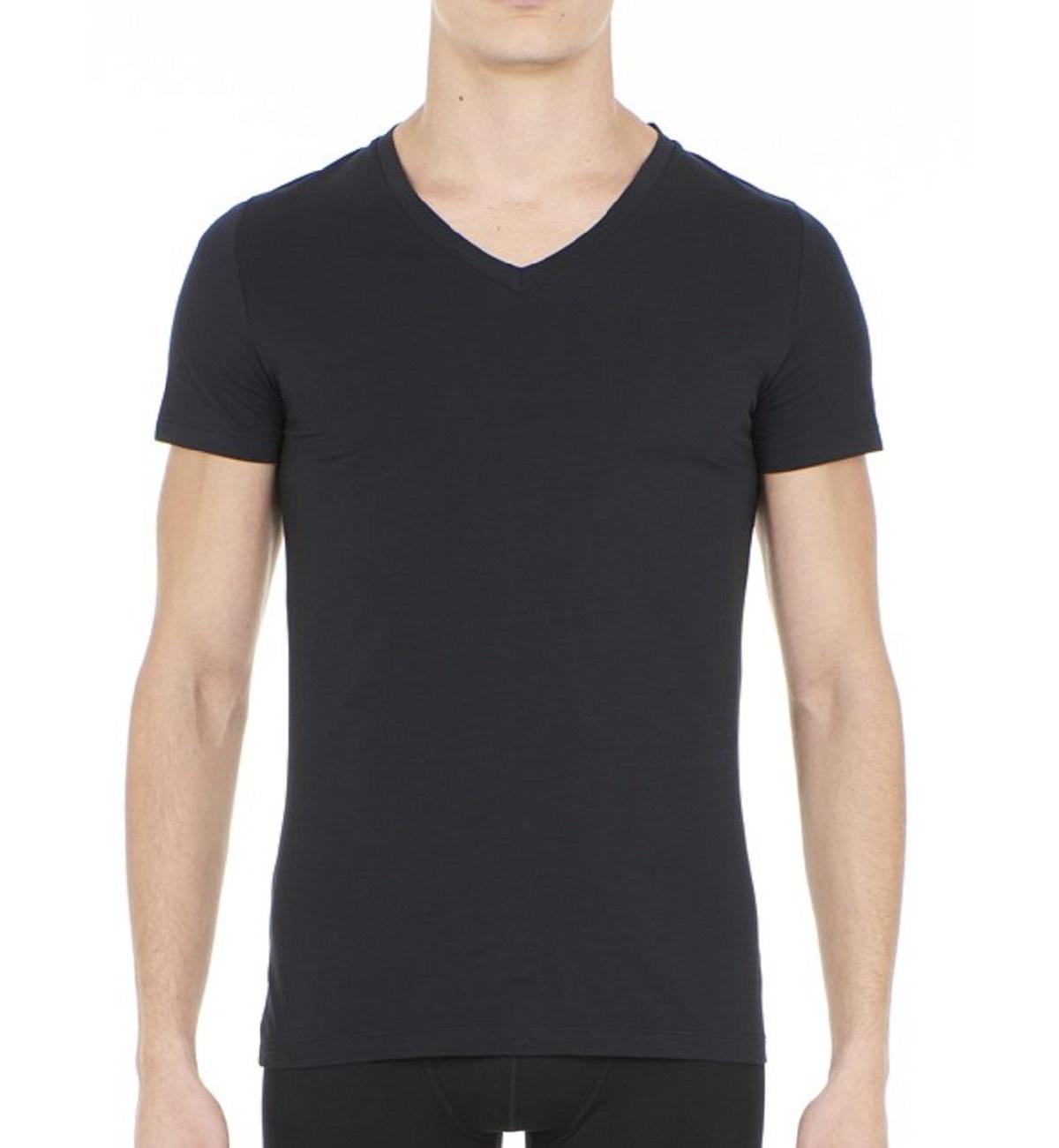 Mens Supreme Cotton V-Neck Short Sleeve T-shirt Product Image