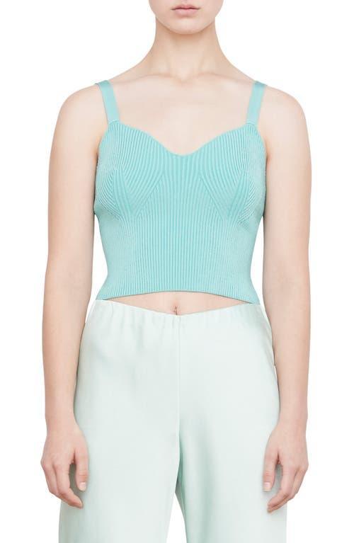 Vince Sweetheart Rib Crop Tank Product Image