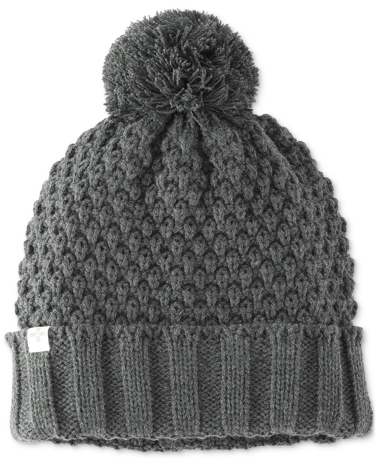 Sun + Stone Mens Textured-Knit Cuffed Pom-Pom Beanies, Created for Macys Product Image