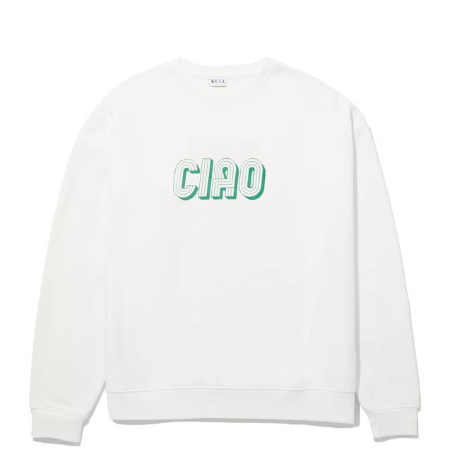 The Oversized CIAO Sweatshirt - Cream Female Product Image