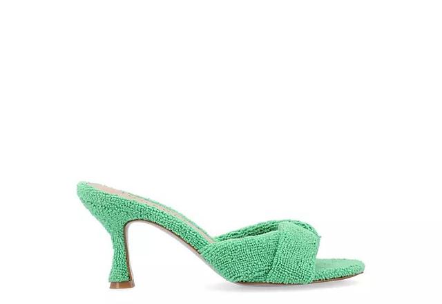 Journee Collection Womens Mannon Terry Cloth Sandals Product Image