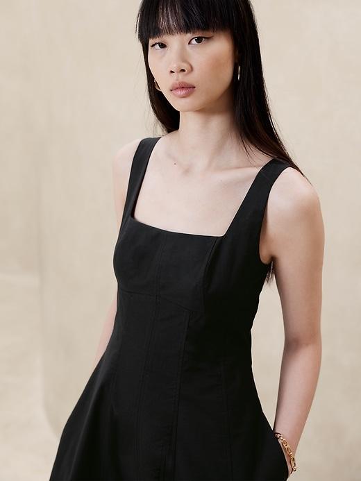 Natalia Square-Neck Midi Dress Product Image