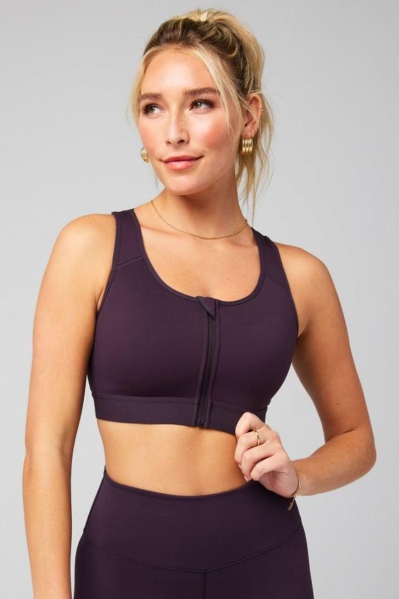 Front Zip High Impact Sports Bra Product Image