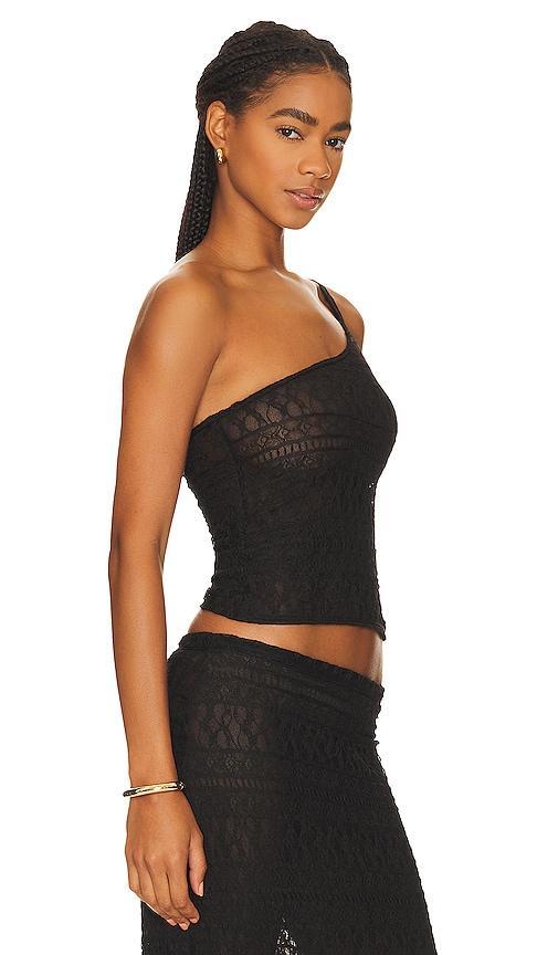 BUCI Lace One Shoulder Top Size L, S, XS. Product Image