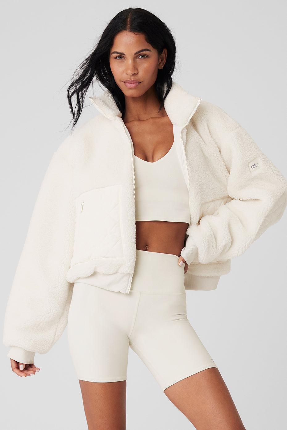 Sherpa Edge Bomber - Ivory Female Product Image