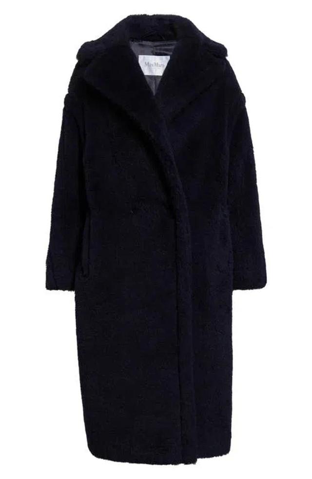 Tedgirl Oversize Double Breasted Virgin Wool Coat In Blue Product Image