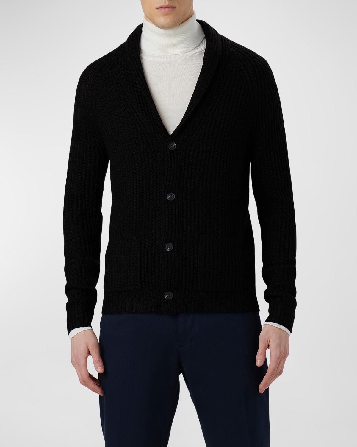 Mens Long-Sleeve Wool-Blend Cardgian Product Image