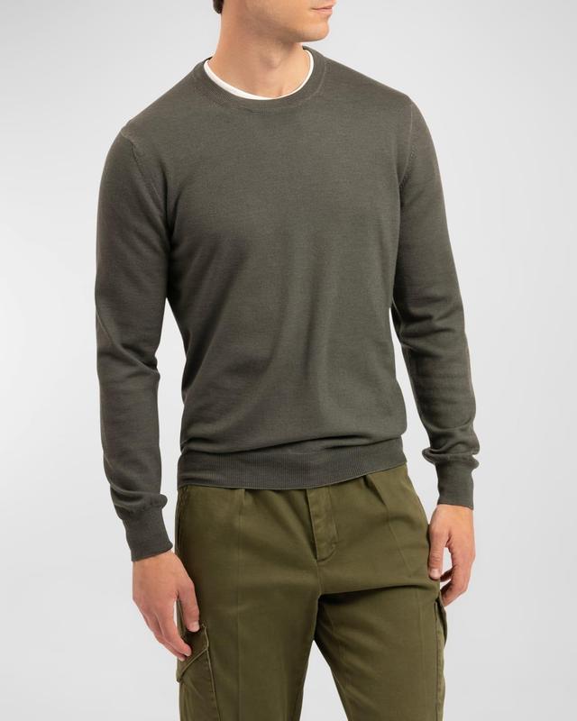 Men's Garment-Dyed Wool Sweater Product Image