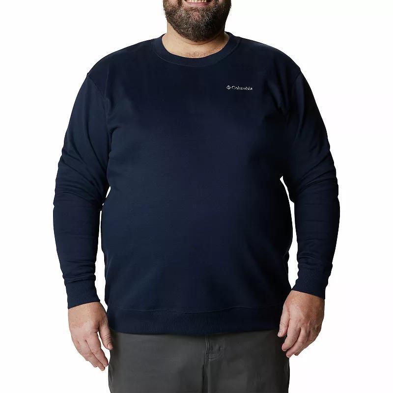 Big & Tall Columbia Hart Mountain Crewneck Top, Mens Collegiate Blue Product Image