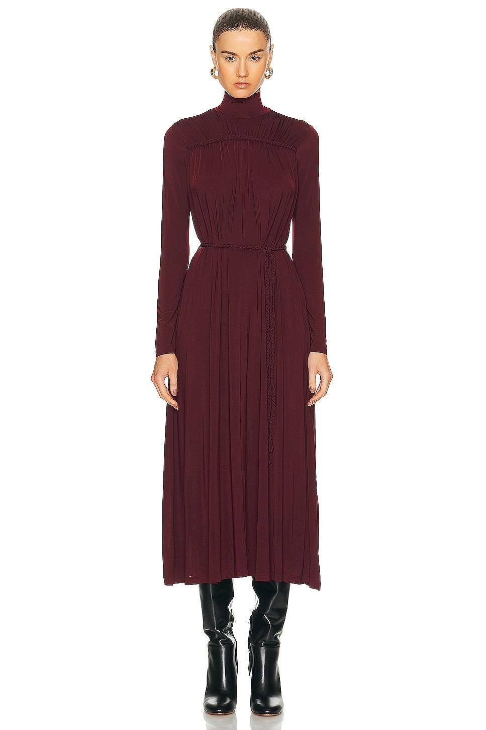 Ulla Johnson Aleida Dress in Burgundy Product Image