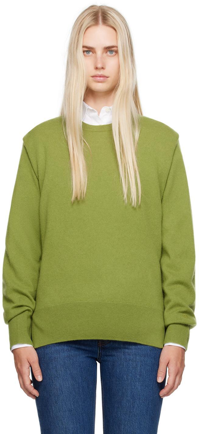 TOTÊME Green Crewneck Sweater In 191 Laurel Product Image