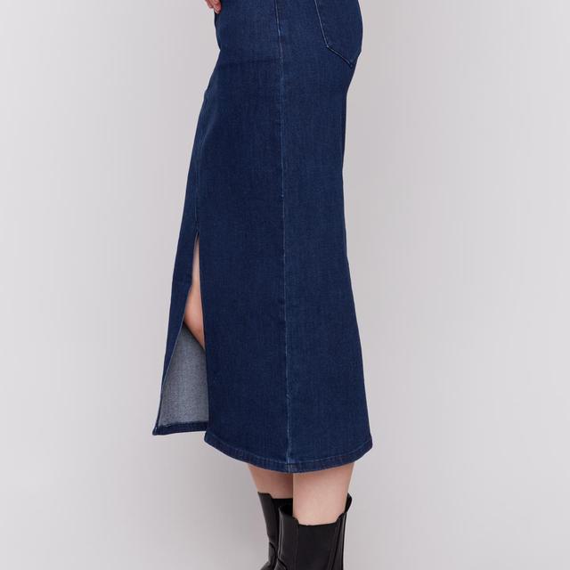 Long Denim Skirt Product Image