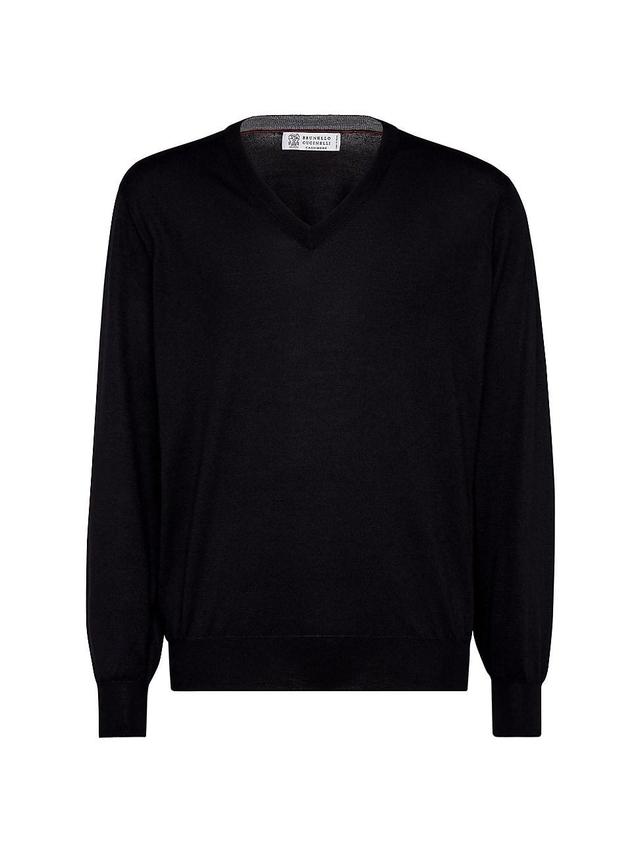 Mens Cashmere And Silk Lightweight Sweater Product Image