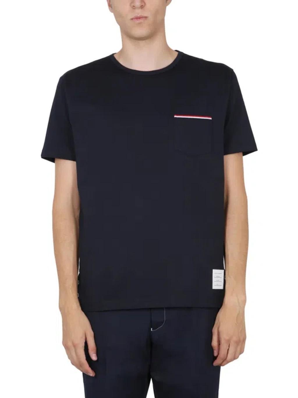 Navy Pocket T-shirt In Blue Product Image